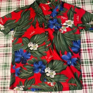 Royal Creations Vintage Hawaiian Shirt Flowers Aloha Print Size Large